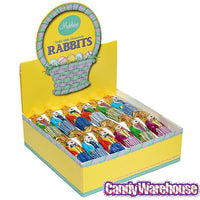 Madelaine Foiled Standing Milk Chocolate Easter Rabbits: 60-Piece Box - Candy Warehouse