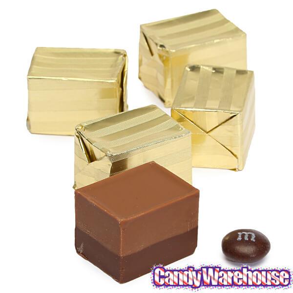 Madelaine Gold Foiled Figaro Chocolate Hazelnut Truffles: 5LB Box - Candy Warehouse