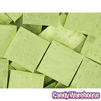 Madelaine Light Green Foiled Mint Truffle Dark Chocolate Squares: 5LB Box - Candy Warehouse
