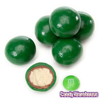 Madelaine Milk Chocolate Covered Malt Balls - Dark Green: 5LB Bag - Candy Warehouse