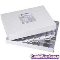 Madelaine Silver Foiled Mint Truffle Dark Chocolate Squares: 5LB Box - Candy Warehouse