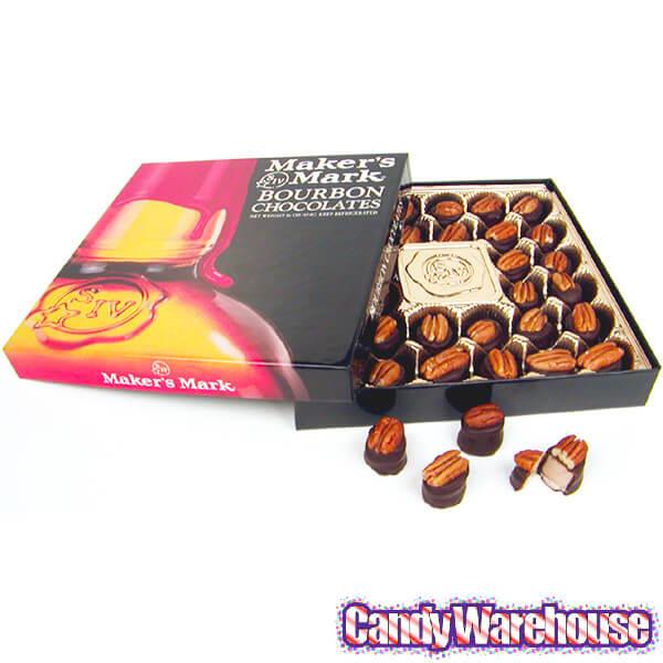 Maker's Mark Bourbon Liquor Chocolates: 16-Ounce Box - Candy Warehouse