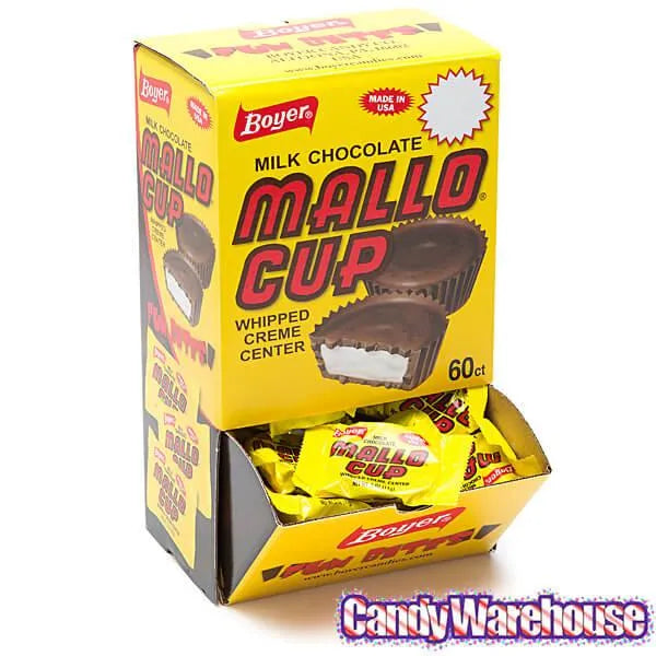 Mallo Cups Singles 60Piece Box Candy Warehouse