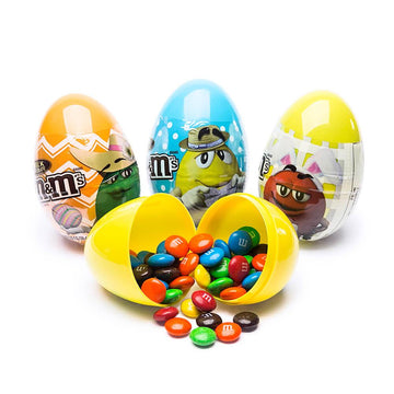 M&M's Candy Filled Plastic Easter Eggs: 12-Piece Display - Candy Warehouse