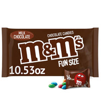 M&M's Candy Fun Size Packs - Milk Chocolate: 20-Piece Bag - Candy Warehouse