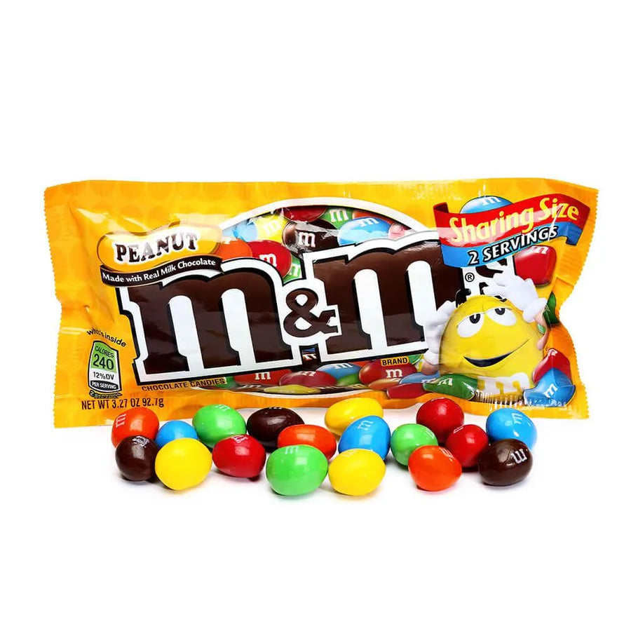 M&M's Candy King Size Packs Peanut 24Piece Box Candy Warehouse