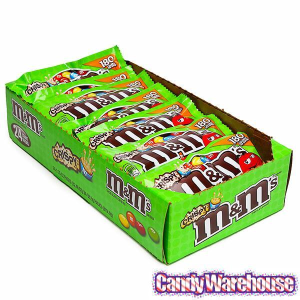 M&M's Crispy Chocolate Candies 1.35 oz Pouches - Pack of 24