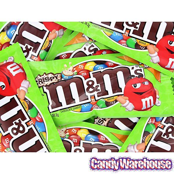 M&M's Candy Packets - Crispy: 24-Piece Box - Candy Warehouse