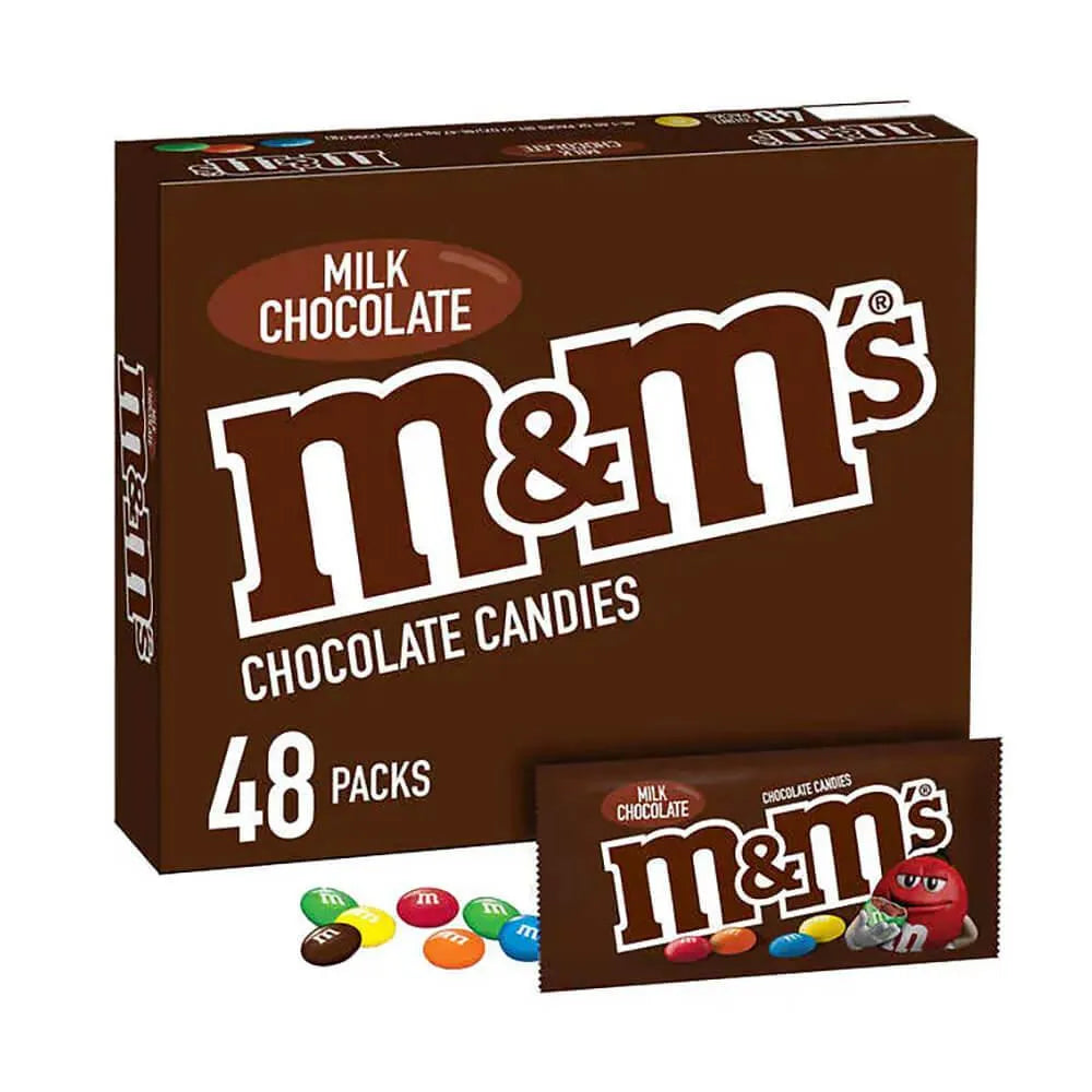 M&M's Candy Packs - Milk Chocolate: 48-Piece Box – Candy Warehouse