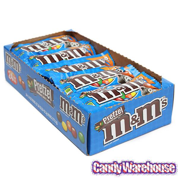 M&M's Candy Packs - Pretzel: 24-Piece Box - Candy Warehouse