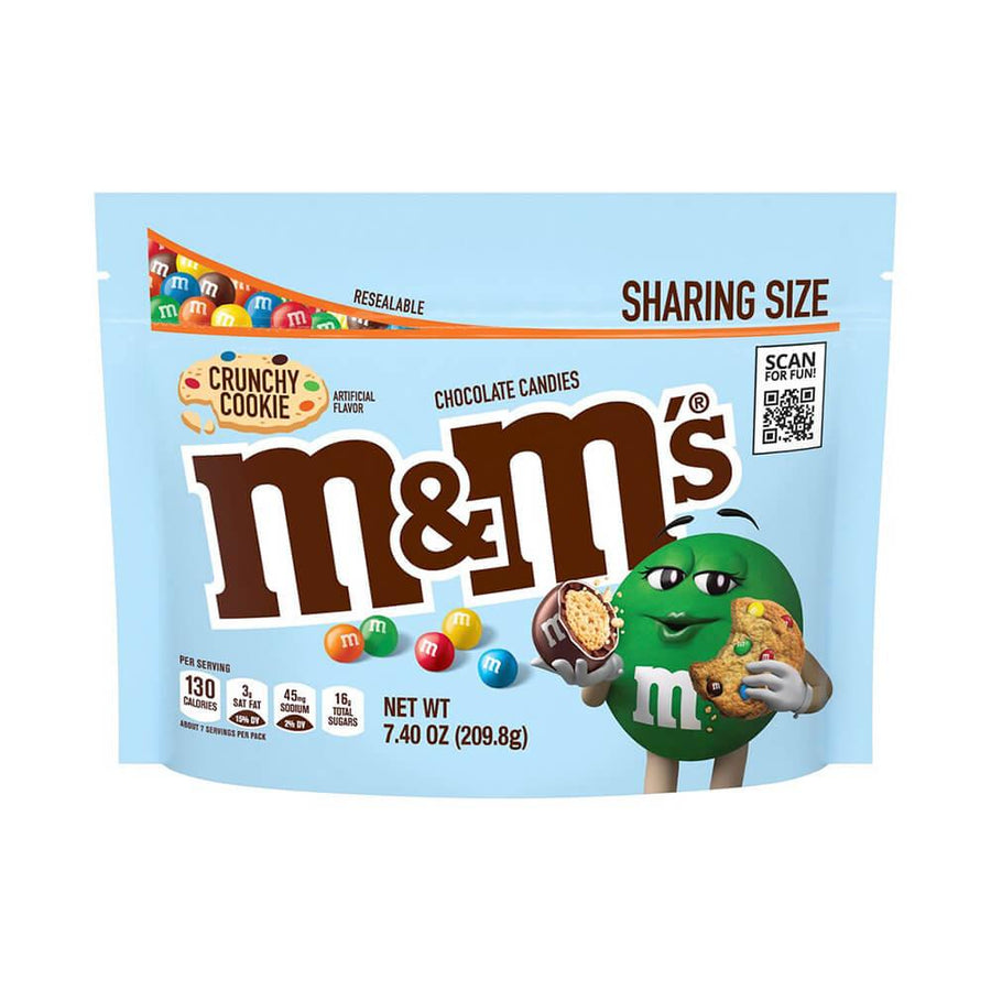 M&M's Crunchy Cookie Chocolate Candy: 7.4-Ounce Bag - Candy Warehouse