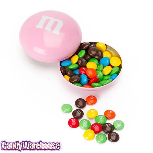 M&M's Filled Pastel Candy Tins: 12-Piece Box - Candy Warehouse