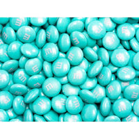 M&M's Milk Chocolate Candy - Aqua: 5LB Bag - Candy Warehouse