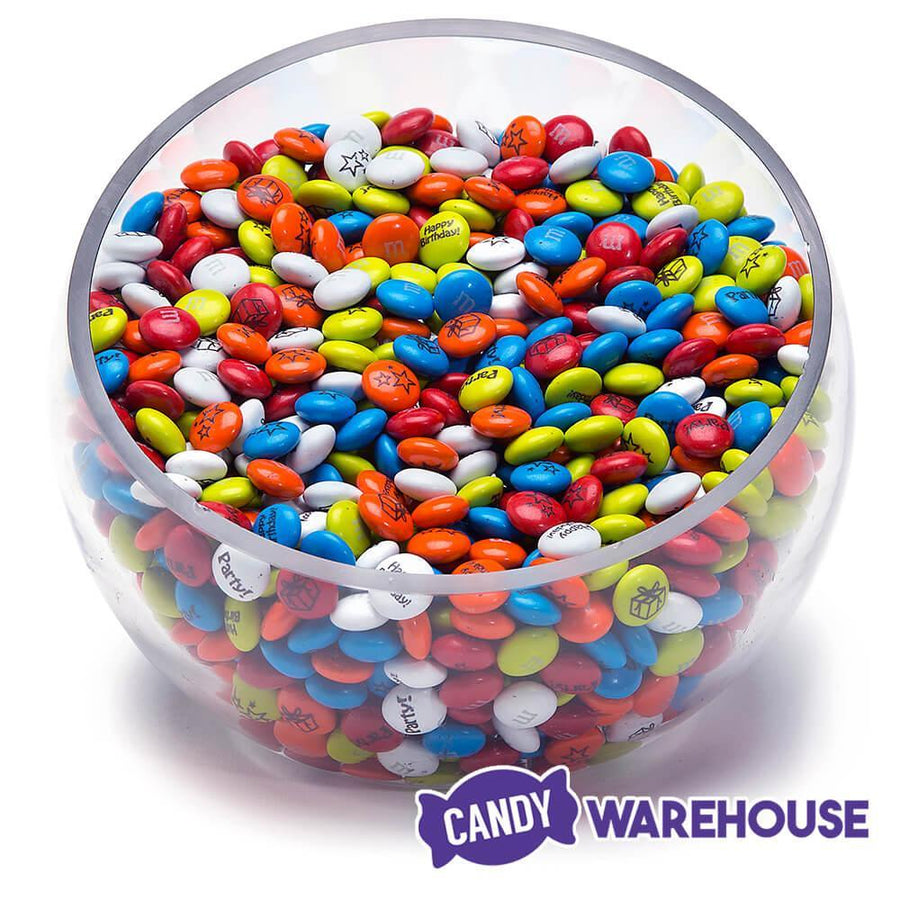 M&M's Milk Chocolate Candy - Birthday: 2LB Bag - Candy Warehouse