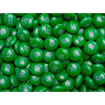 M&M's Milk Chocolate Candy - Dark Green: 5LB Bag - Candy Warehouse
