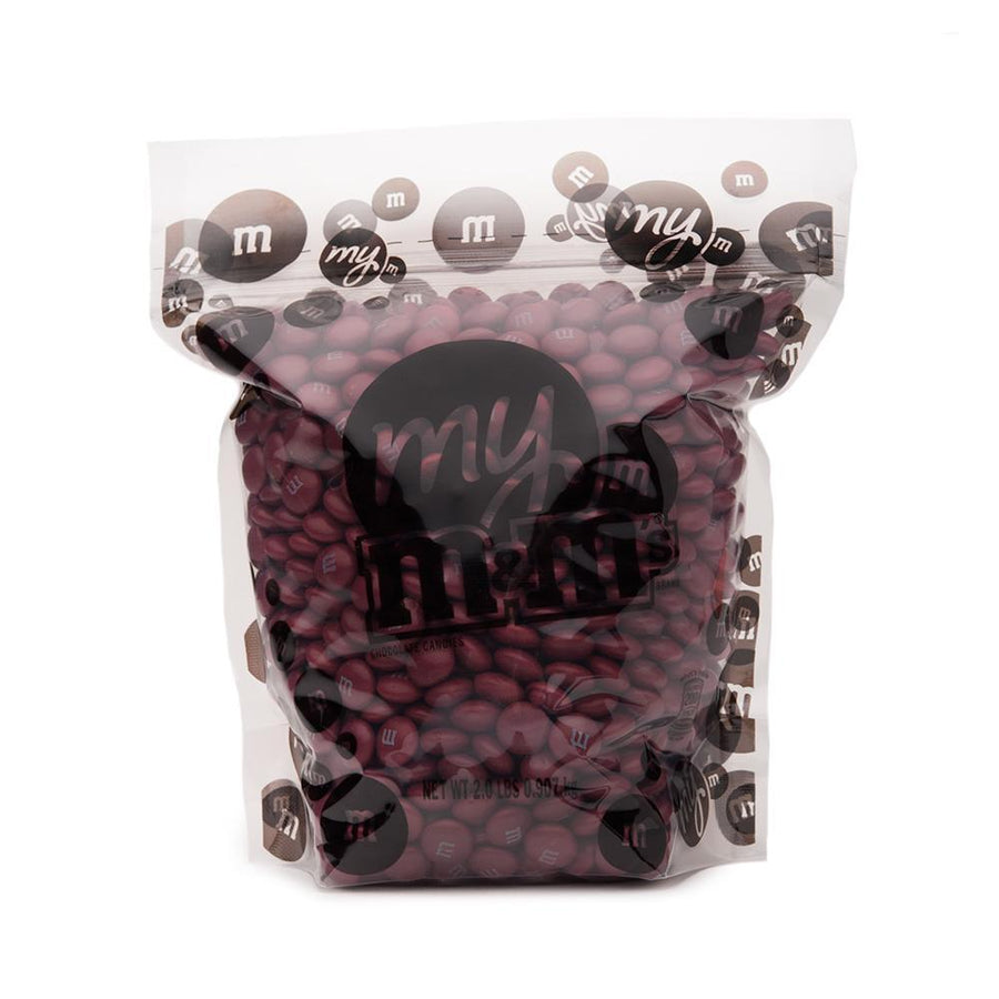 M&M's Milk Chocolate Candy - Maroon: 2LB Bag - Candy Warehouse