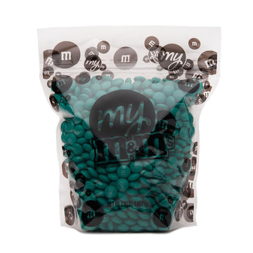 M&M's Milk Chocolate Candy - Teal: 2LB Bag - Candy Warehouse