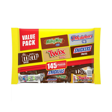 Mars Chocolate Favorites Minis Candy Bars Assortment: 145-Piece Bag - Candy Warehouse