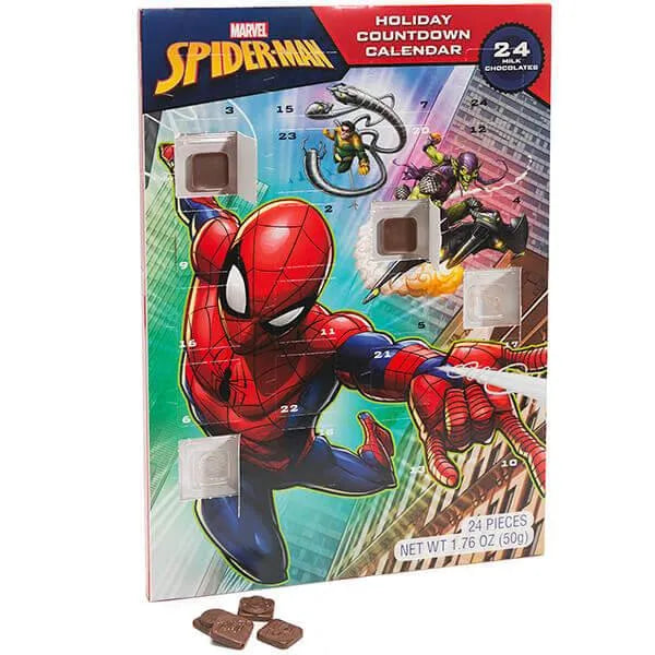 Marvel Spiderman Chocolate Advent Calendar Candy Warehouse Marvel Spiderman Chocolate Advent Calendar Candy Warehouse