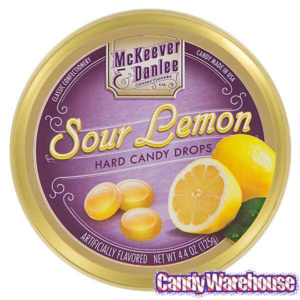 McKeever & Danlee Bon Bons Candy Tins - Sour Lemon: 6-Piece Box - Candy Warehouse