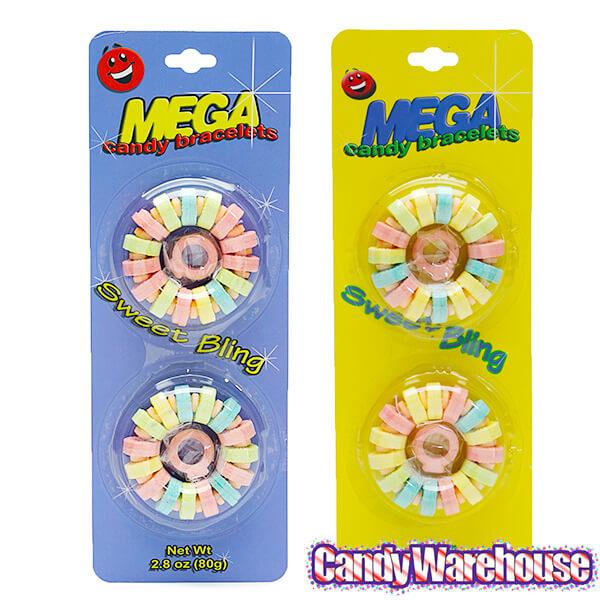 Mega Candy Bracelets 2-Packs: 12-Piece Box - Candy Warehouse