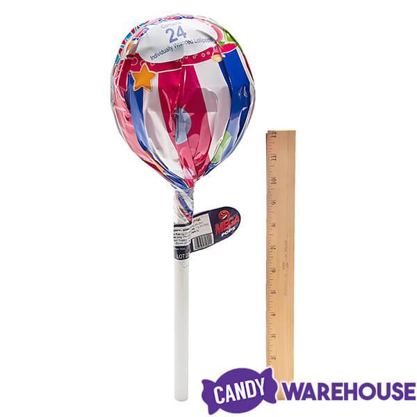 Mega Lollipops Giant Suckers: 6-Piece Display - Candy Warehouse