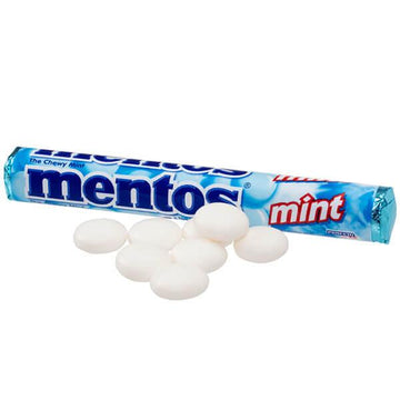 Mentos Candy Rolls - Mint: 15-Piece Box - Candy Warehouse