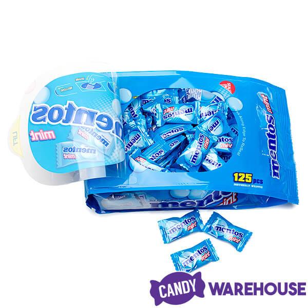 Mentos Mint Candy Single Packs: 125-Piece Bag - Candy Warehouse