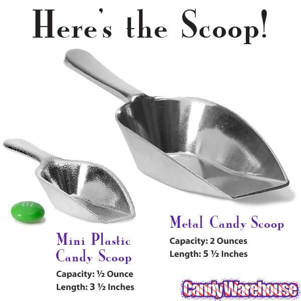 Metal 2-Ounce Candy Scoop with Flat Bottom - Candy Warehouse