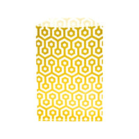 Metallic Gold Honeycomb Candy Bags: 25-Piece Pack - Candy Warehouse