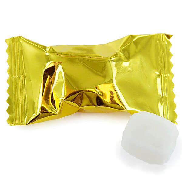 Metallic Gold Wrapped Butter Mint Creams: 300-Piece Case - Candy Warehouse