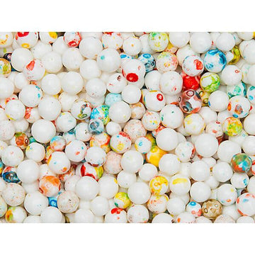 Micro Psychedelic White 1/4-Inch Jawbreakers: 2LB Bag - Candy Warehouse