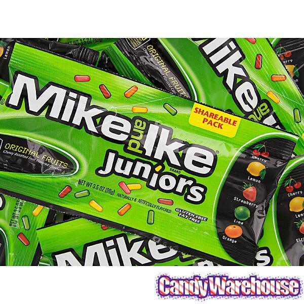 Mike and Ike Juniors Candy 3.5-Ounce Packs: 18-Piece Box - Candy Warehouse