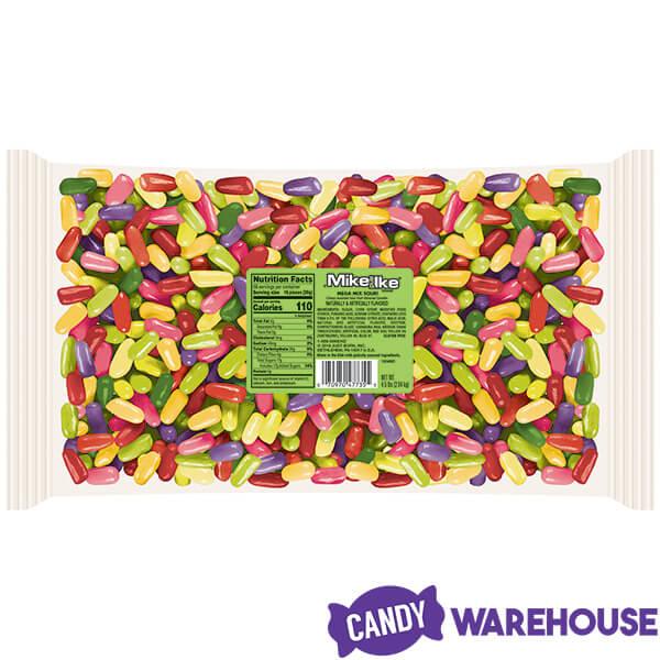 Mike and Ike Sour Mega Mix Candy: 5LB Bag - Candy Warehouse
