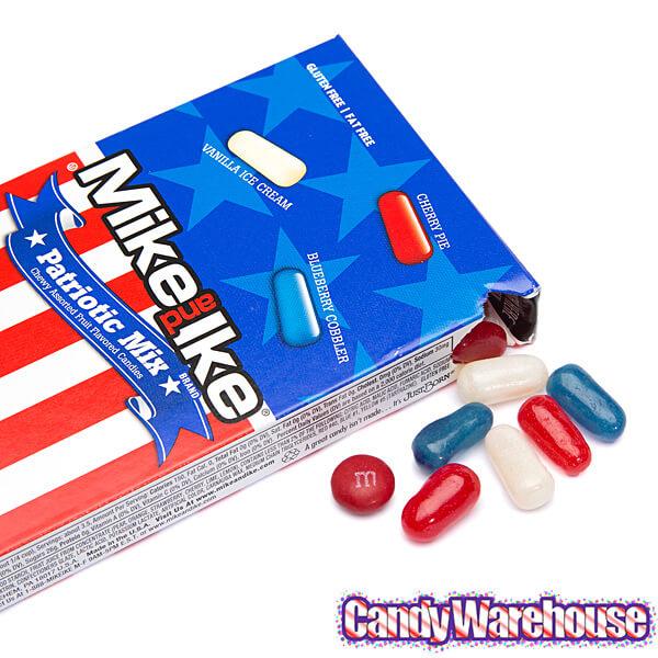 Mike and Ike USA Mix Candy 5-Ounce Packs: 12-Piece Box - Candy Warehouse