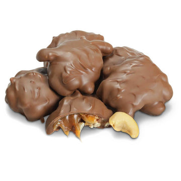 Milk Chocolate Caramel Nut Patties Candy: 25LB Case - Candy Warehouse