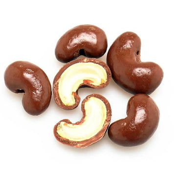Milk Chocolate Covered Cashews Candy: 2LB Bag - Candy Warehouse