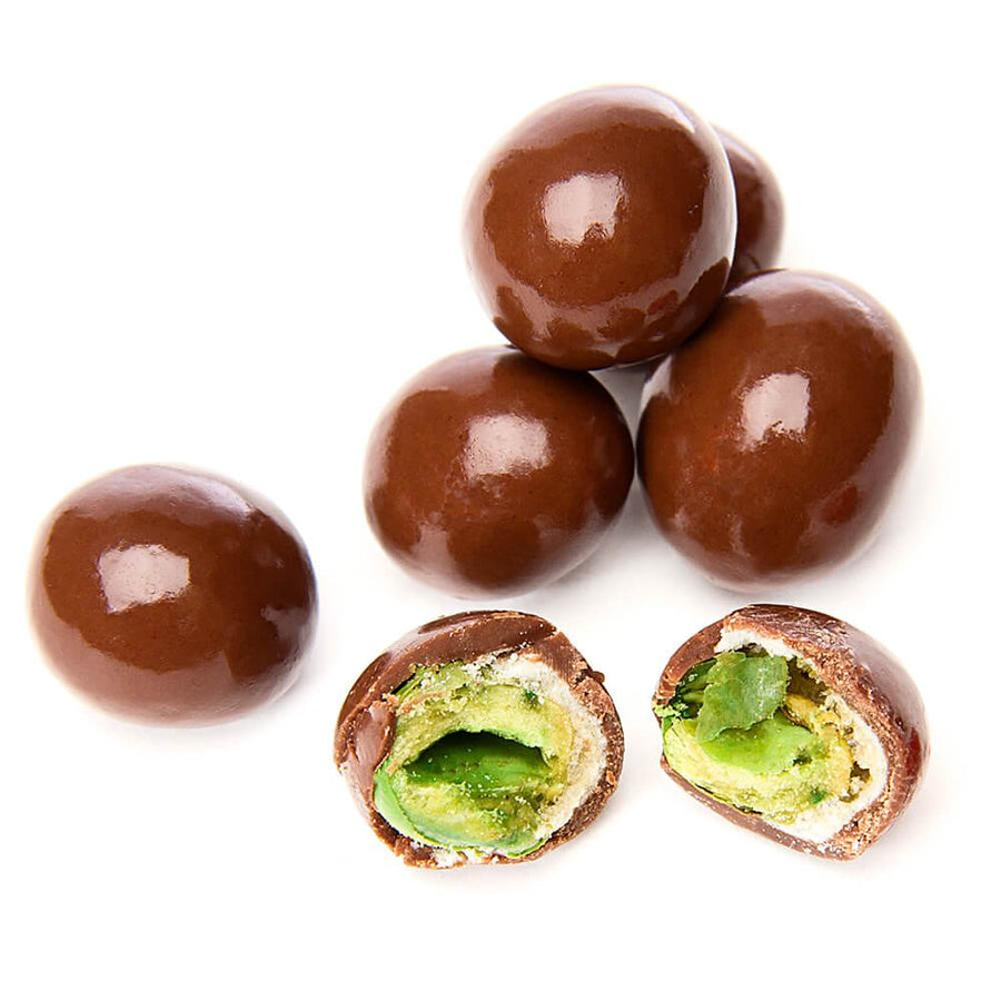 Milk Chocolate Covered Wasabi Peas: 6-Ounce Bag - Candy Warehouse