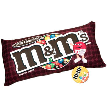 Milk Chocolate M&M's Squishy Candy Pillow - Candy Warehouse