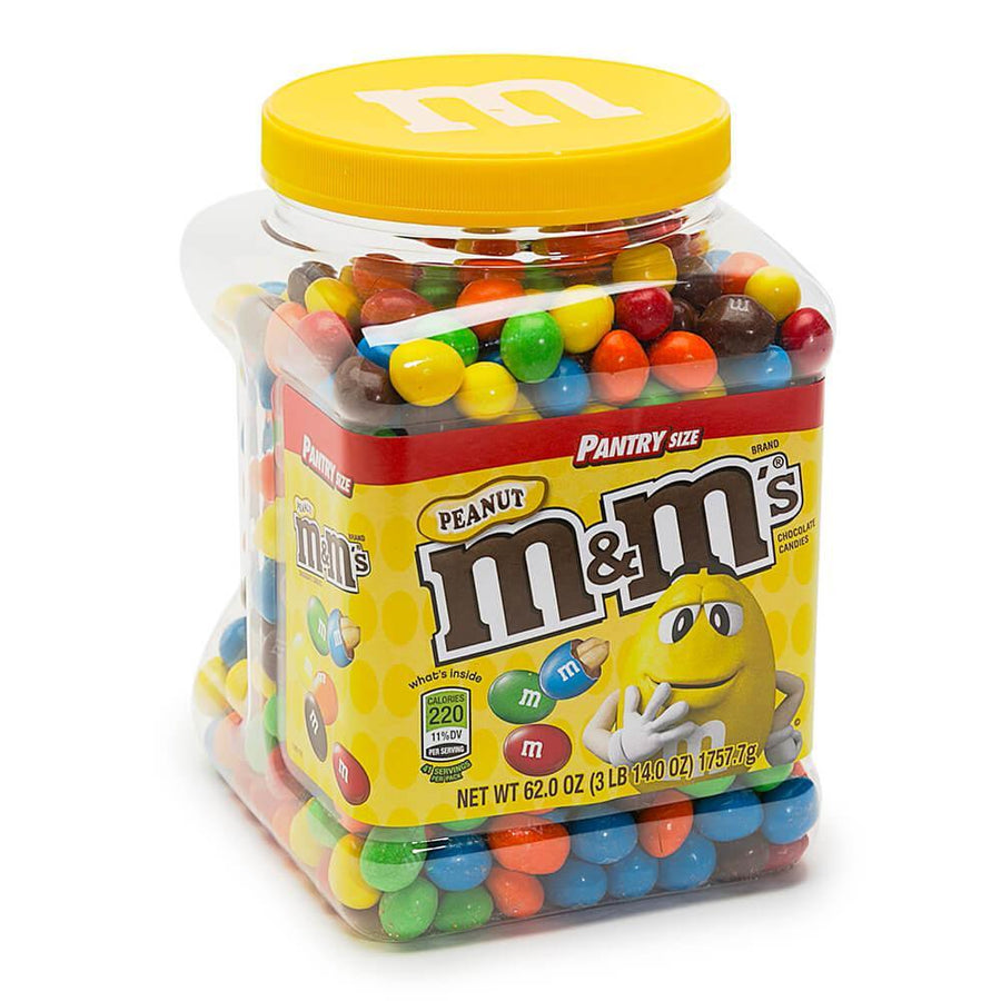 Milk Chocolate Peanut M&M's Candy: 56-Ounce Jar - Candy Warehouse