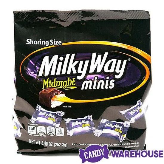 Milky Way Midnight Minis Candy 8.9Ounce Bag Candy Warehouse