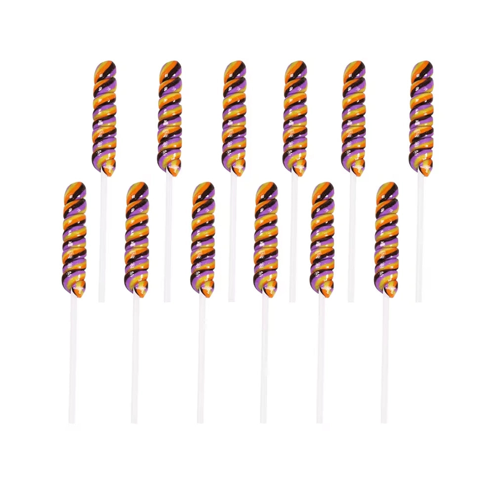 Mini Brights Grape Halloween Twisty Lollipops: 144-Piece Pack