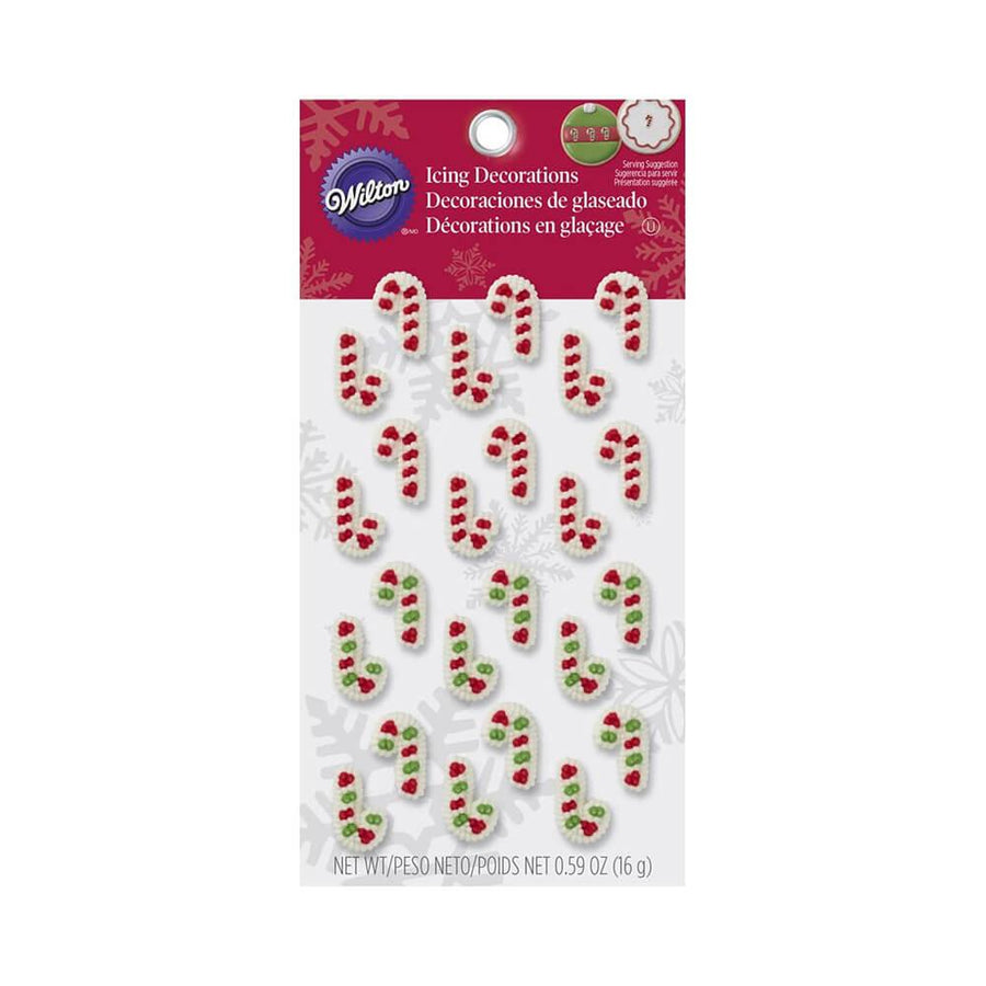 Mini Candy Cane Cookie Decorations: 24-Piece Pack - Candy Warehouse