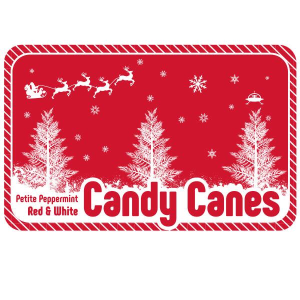 Mini Candy Canes - Red and White: 100-Piece Tub - Candy Warehouse