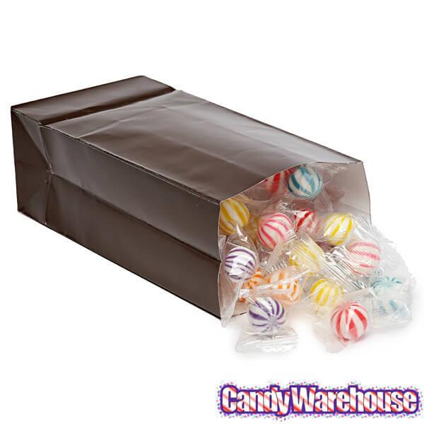Mini Candy Treat Bags - Chocolate Brown: 24-Piece Bag - Candy Warehouse