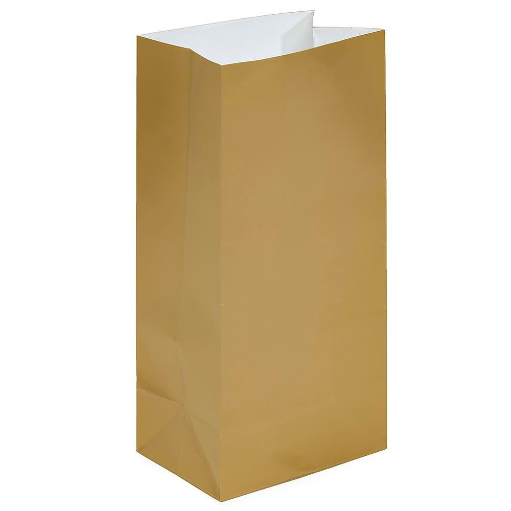 Mini Candy Treat Bags - Gold: 24-Piece Bag - Candy Warehouse