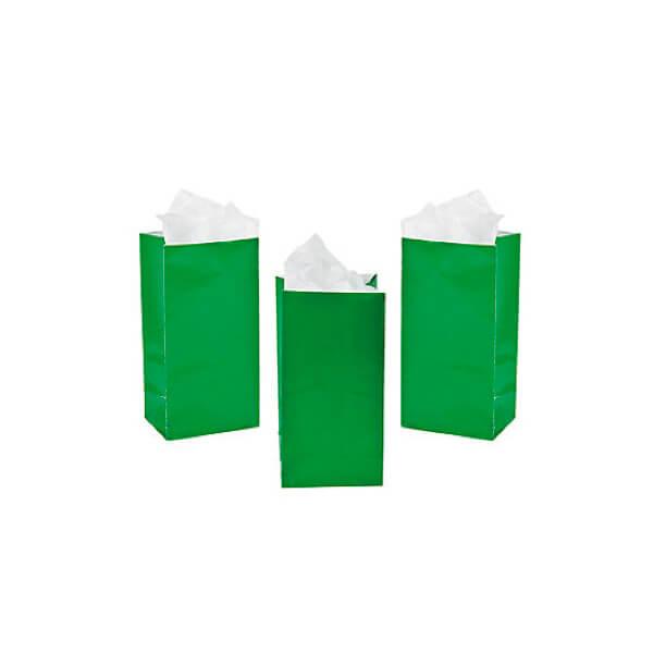 Mini Candy Treat Bags - Green: 24-Piece Bag - Candy Warehouse