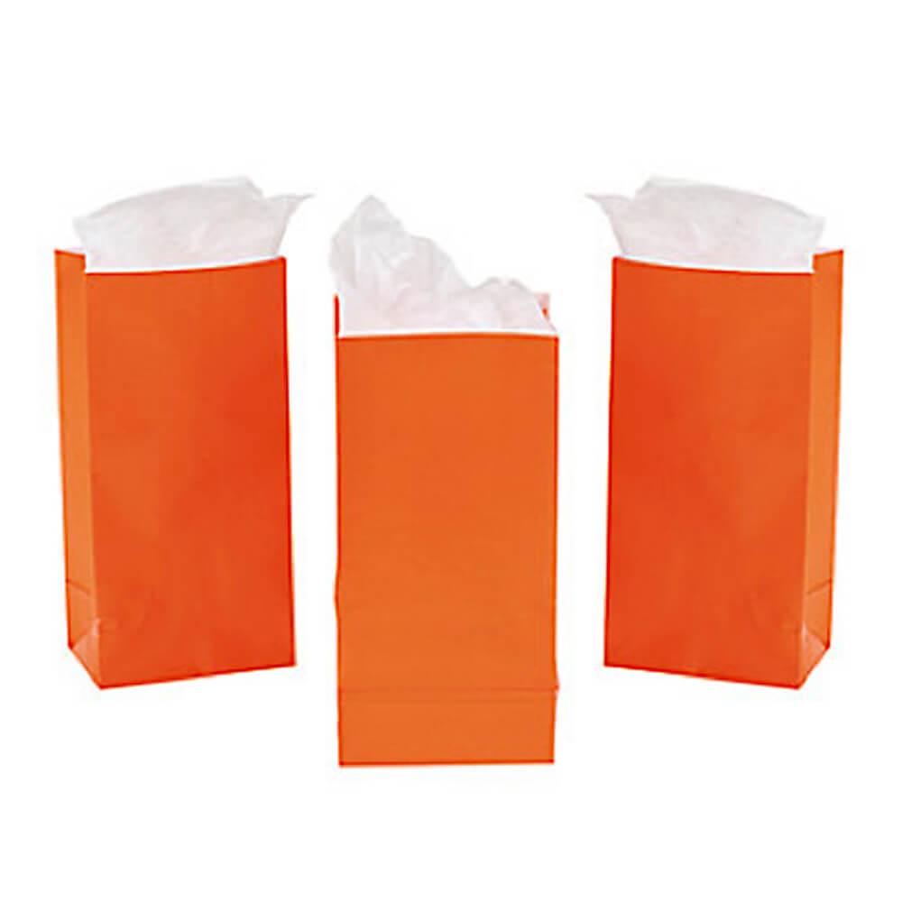 Mini Candy Treat Bags - Orange: 24-Piece Bag - Candy Warehouse