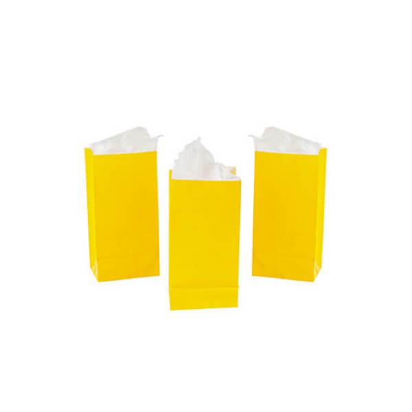 Mini Candy Treat Bags - Yellow: 24-Piece Bag - Candy Warehouse