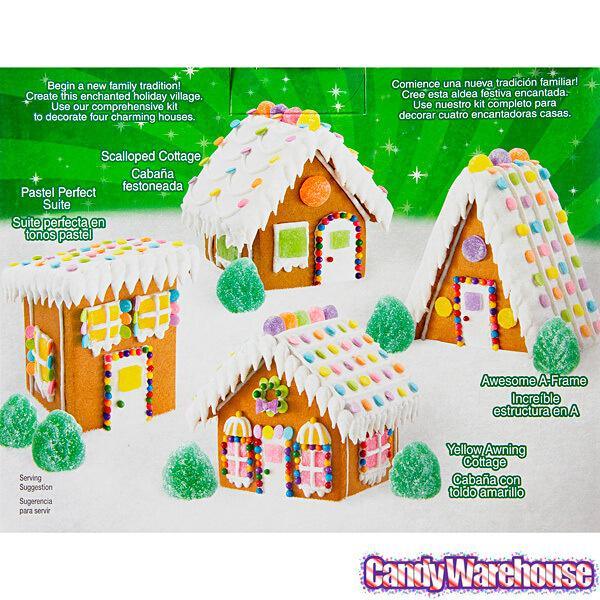 Mini Gingerbread House Village Kit - Candy Warehouse
